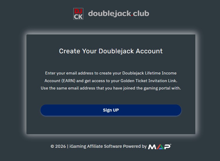 MAP Create Doublejack Dashboard Account