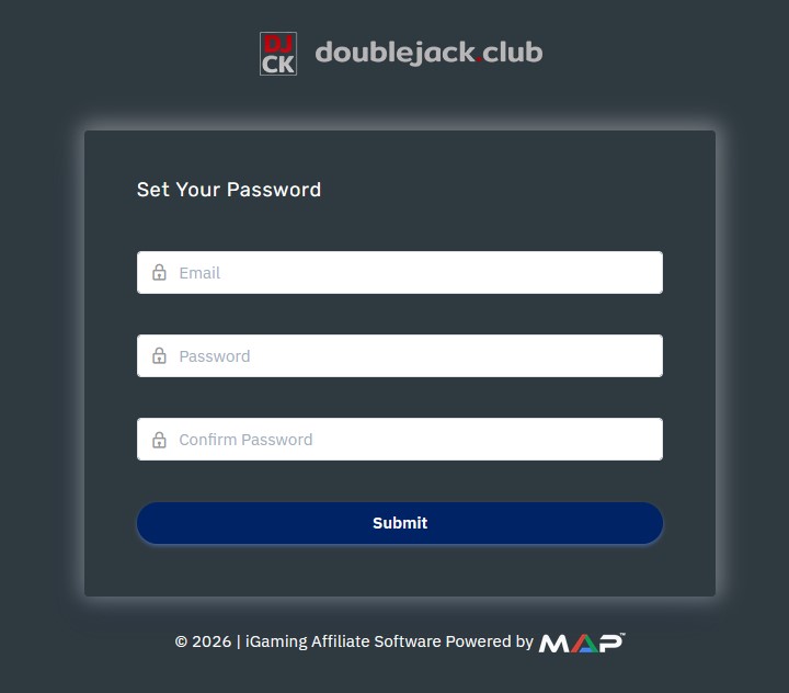 Set Password for Doublejack Dashboard